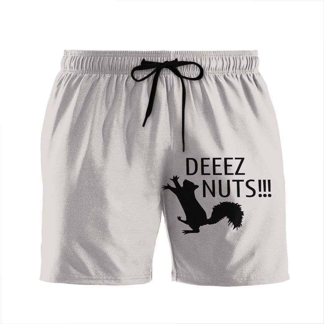 Gearhumans 3D Deeez Nuts Squirrel Custom Beach Shorts Swim Trunks GV09075 Men Shorts Men Shorts S