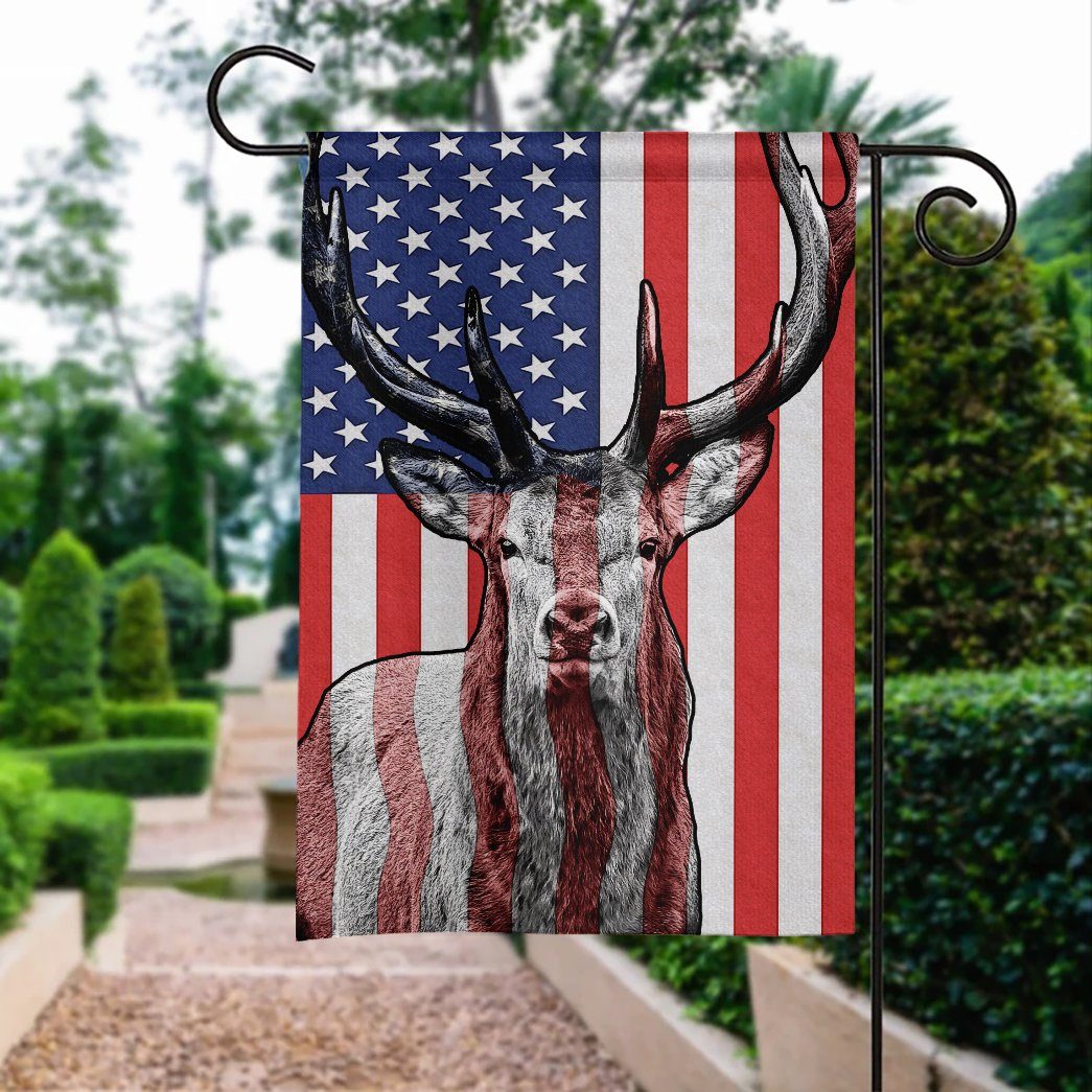 Gearhumans 3D Deer Hunting American Custom Flag GW0706216 House Flag 