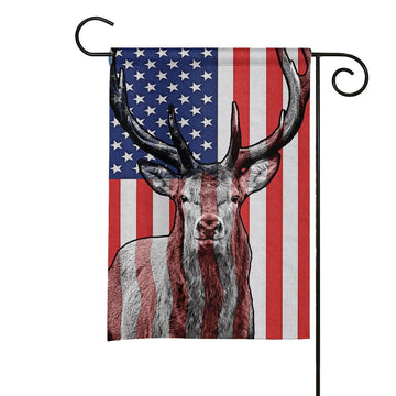 Gearhumans 3D Deer Hunting American Custom Flag GW0706216 House Flag House Flag S 