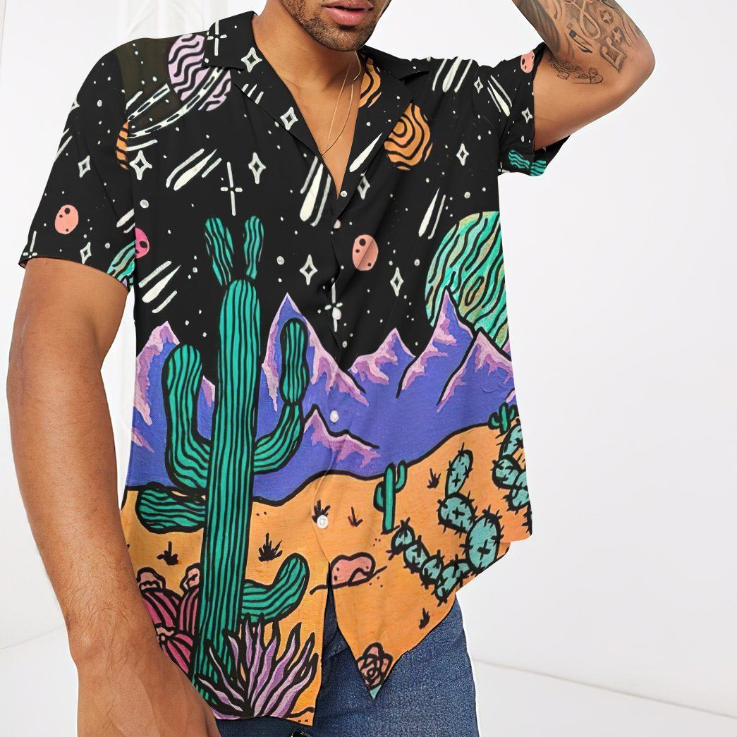 Gearhumans 3D Desert Night Hawaii Shirt ZC130410 Hawai Shirt 