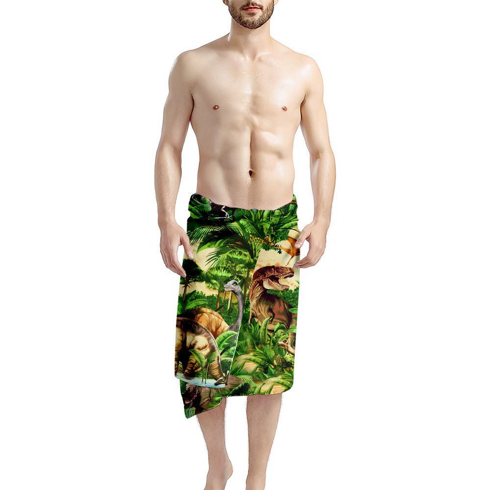 Gearhumans 3D Dinosaur Beach Towel ZZ2505212 Towel 