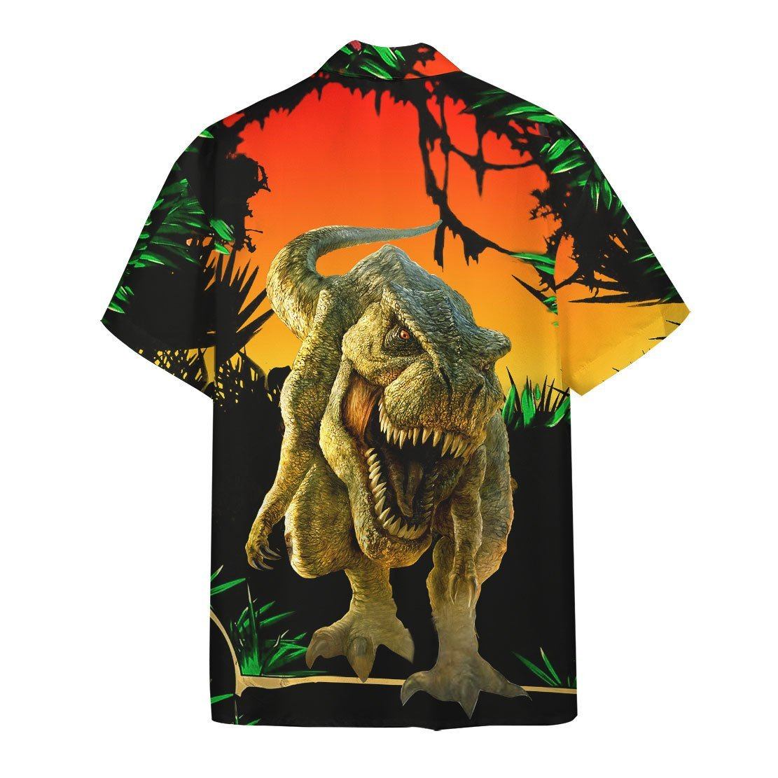Gearhumans 3D Dinosaur Hawaii Shirt ZZ1405211 Hawai Shirt 