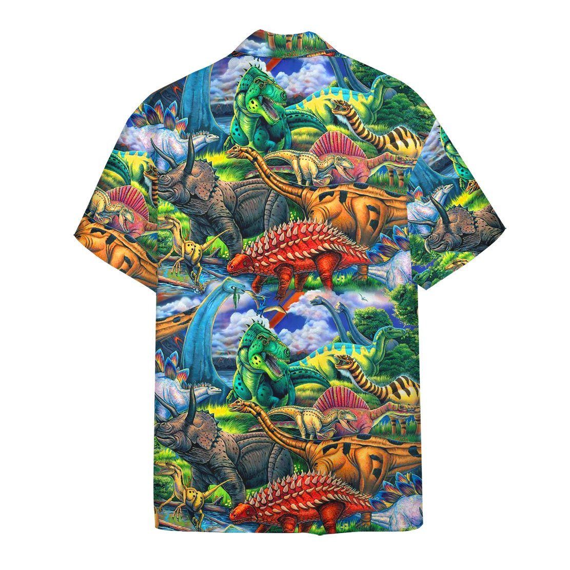 Gearhumans 3D Dinosaur Hawaii Shirt ZZ2904211 Hawai Shirt 