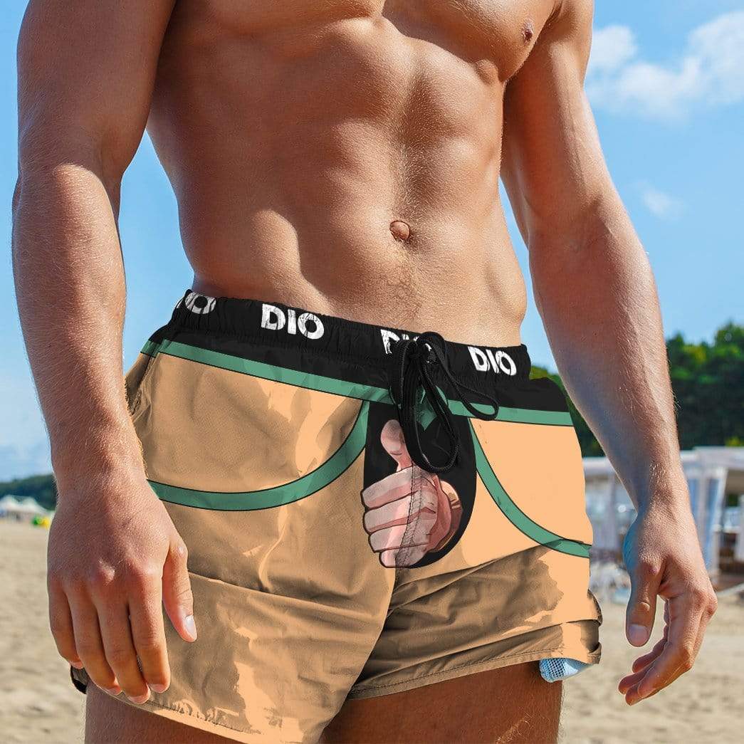 Gearhumans 3D Dio Brando Suit Custom Beach Shorts Swim Trunks GL08072 Men Shorts