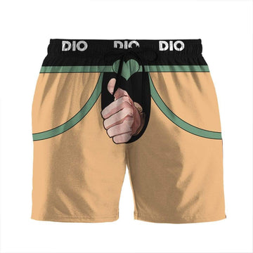 Gearhumans 3D Dio Brando Suit Custom Beach Shorts Swim Trunks GL08072 Men Shorts Men Shorts S