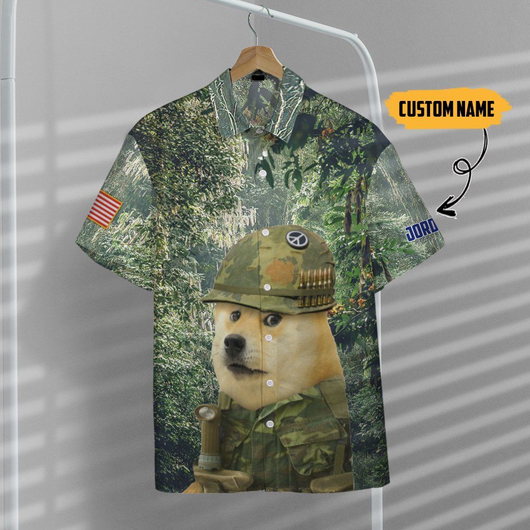 Gearhumans 3D Do You See US Vietnam War Marine Doge In The Jungle Custom Tshirt Hoodie Apparel GO01062111 Hawai Shirt 
