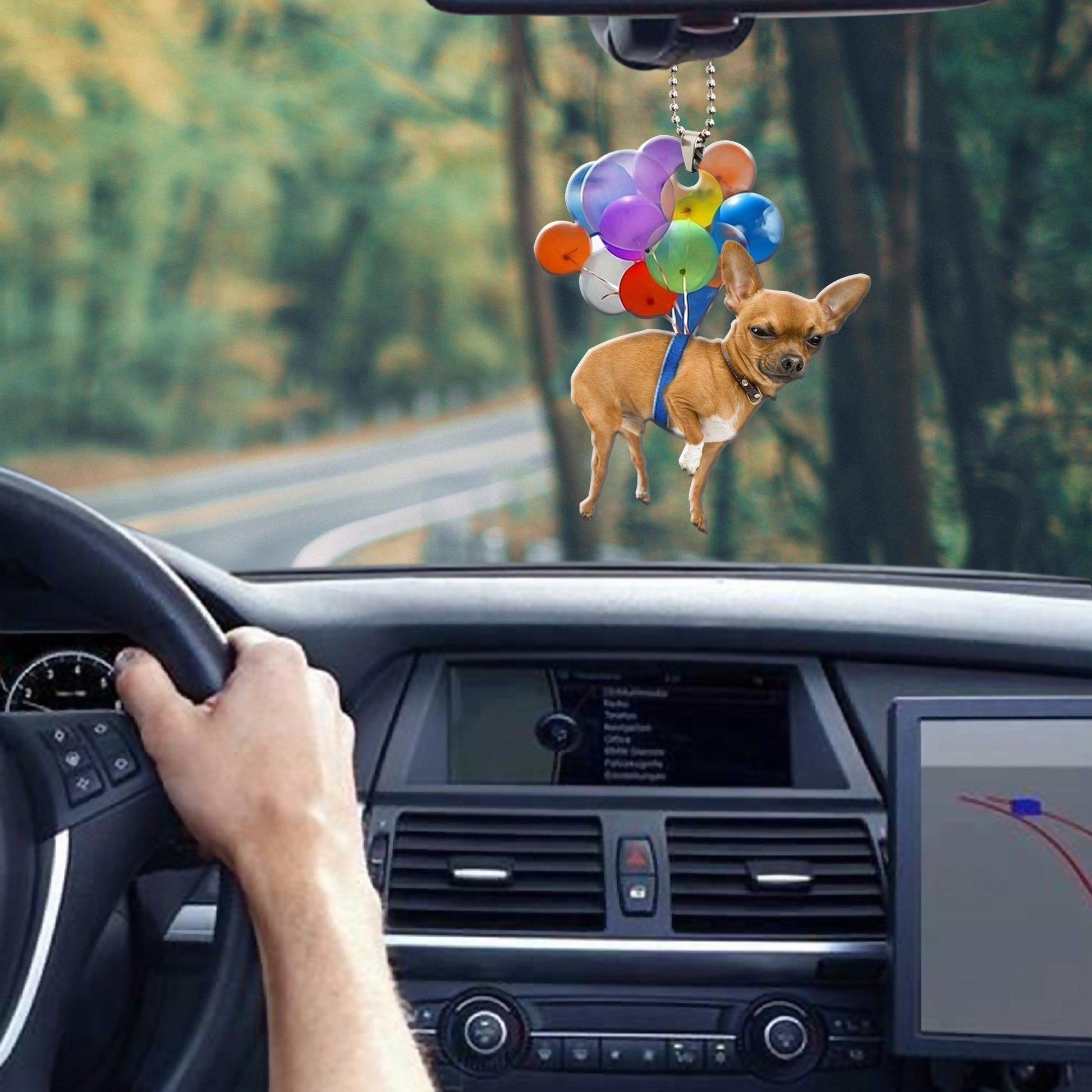 Gearhumans 3D Dog Balloon Car Hanging GJ31052101 Car Hanging 