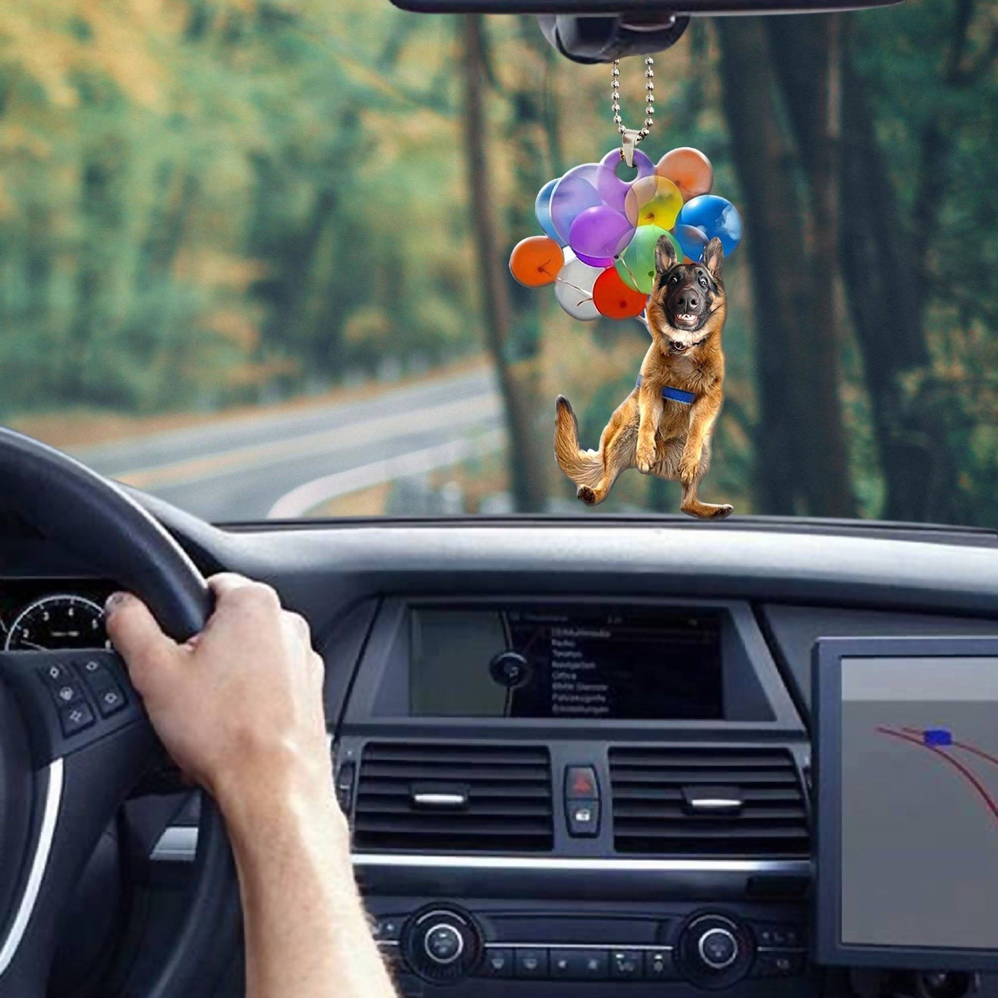 Gearhumans 3D Dog Balloon Car Hanging GJ31052105 Car Hanging 