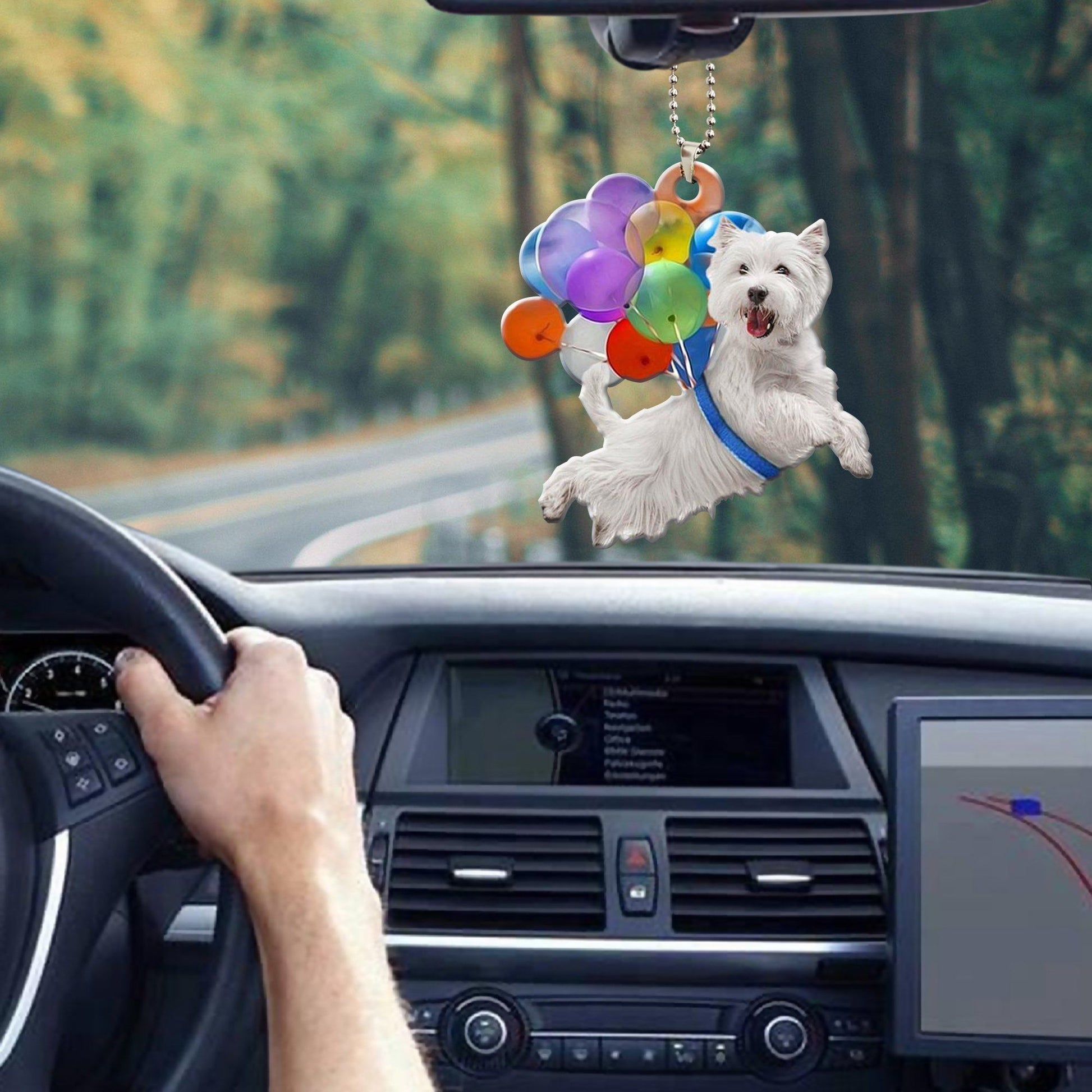 Gearhumans 3D Dog Balloon Car Hanging GJ31052107 Car Hanging 