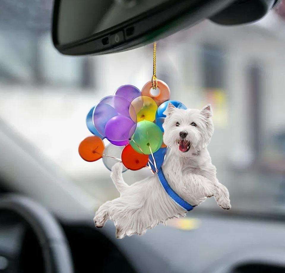 Gearhumans 3D Dog Balloon Car Hanging GJ31052107 Car Hanging 