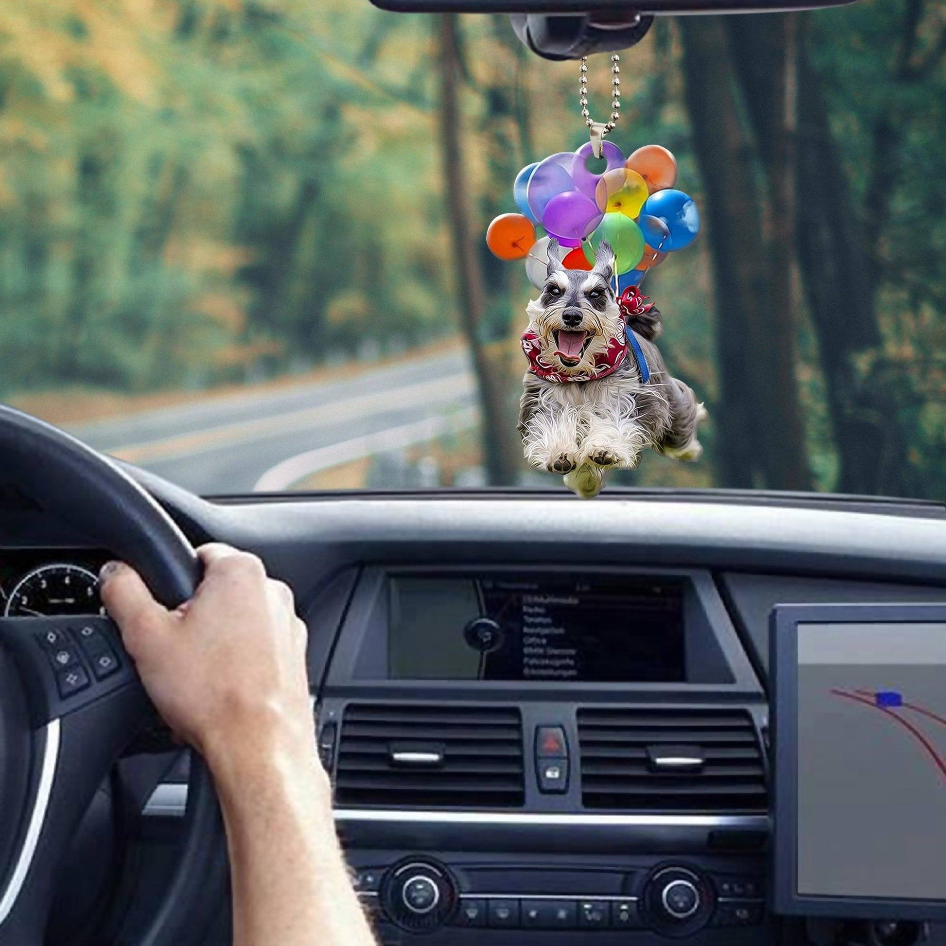 Gearhumans 3D Dog Balloon Car Hanging GJ31052108 Car Hanging 