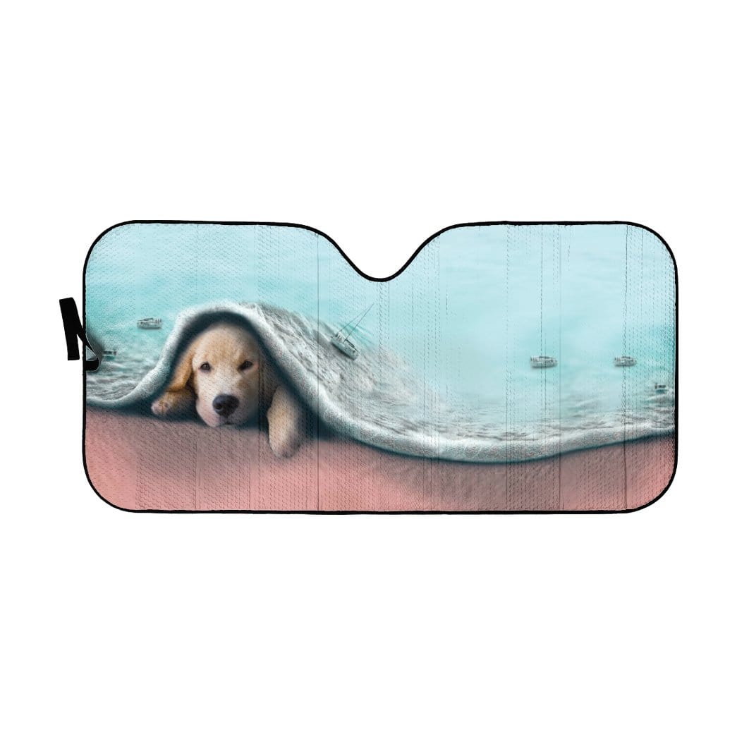 gearhumans 3D Dog Car Auto Sunshade GH20054 Auto Sunshade 57''x27.5'' 