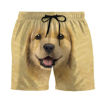 Gearhumans 3D Dog Head Beach Shorts Swim Trunks GV12063 Men Shorts Men Shorts S 