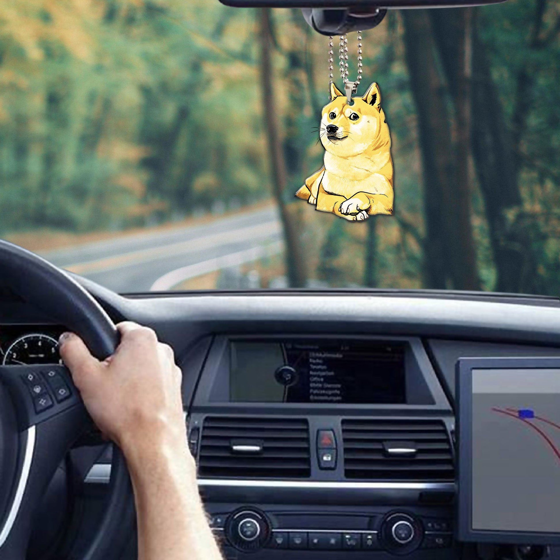 Gearhumans 3D Doge Meme Custom Car Hanging GO25052113 Car Hanging 