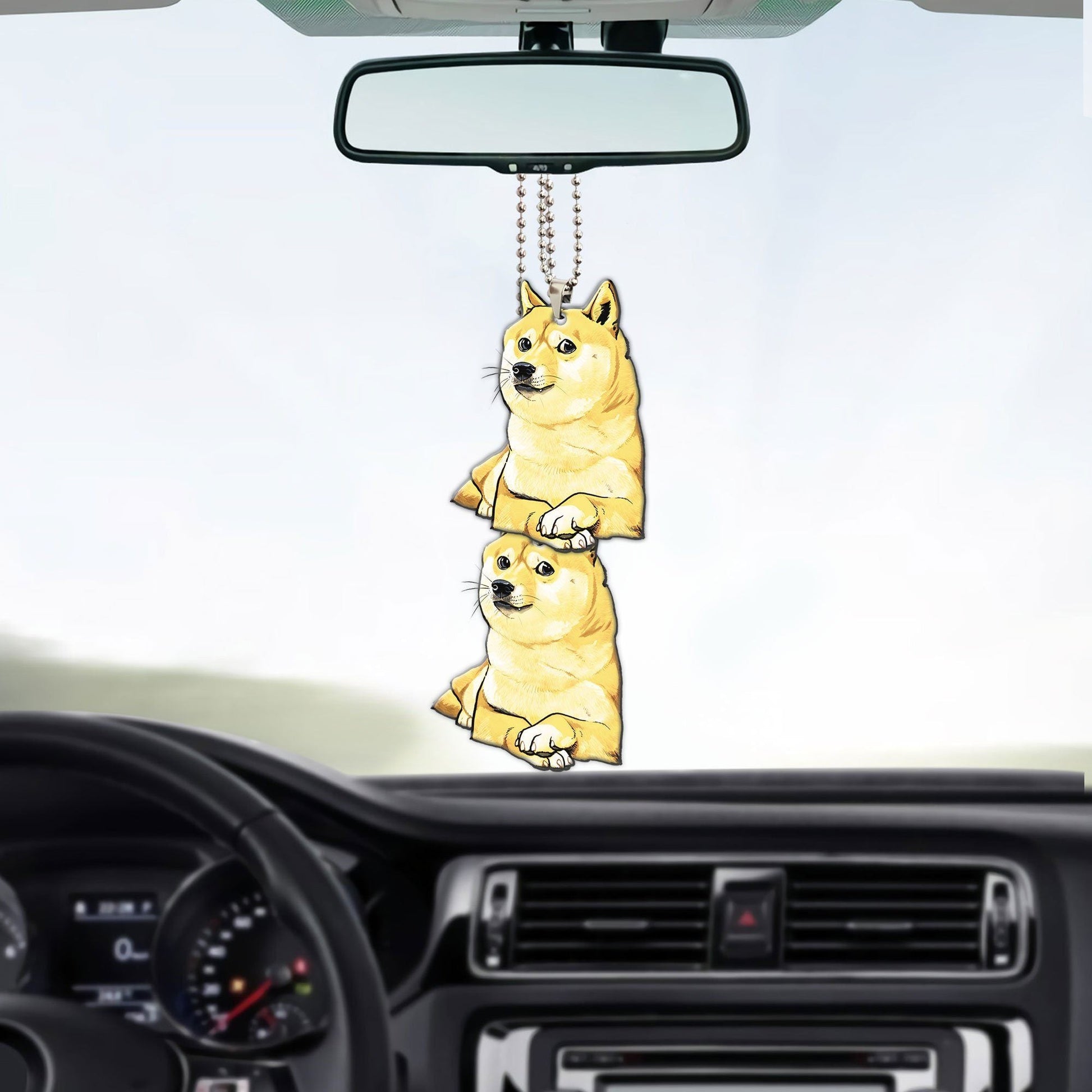 Gearhumans 3D Doge Meme Custom Car Hanging GO25052113 Car Hanging 