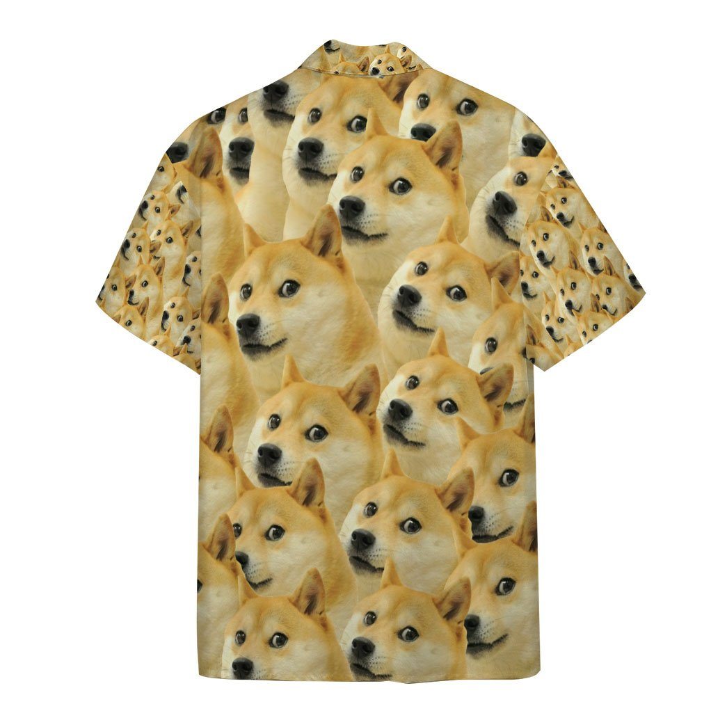 Gearhumans 3D Doge Meme Custom Hawaii Shirt GO12052121 Hawai Shirt 