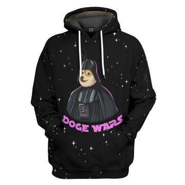 Gearhumans 3D Doge Wars Custom Tshirt Hoodie Apparel GO24052109 3D Apparel Hoodie S 
