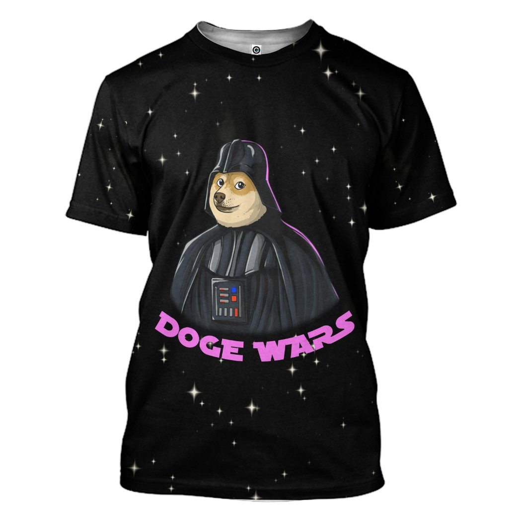 Gearhumans 3D Doge Wars Custom Tshirt Hoodie Apparel GO24052109 3D Apparel T-Shirt S 