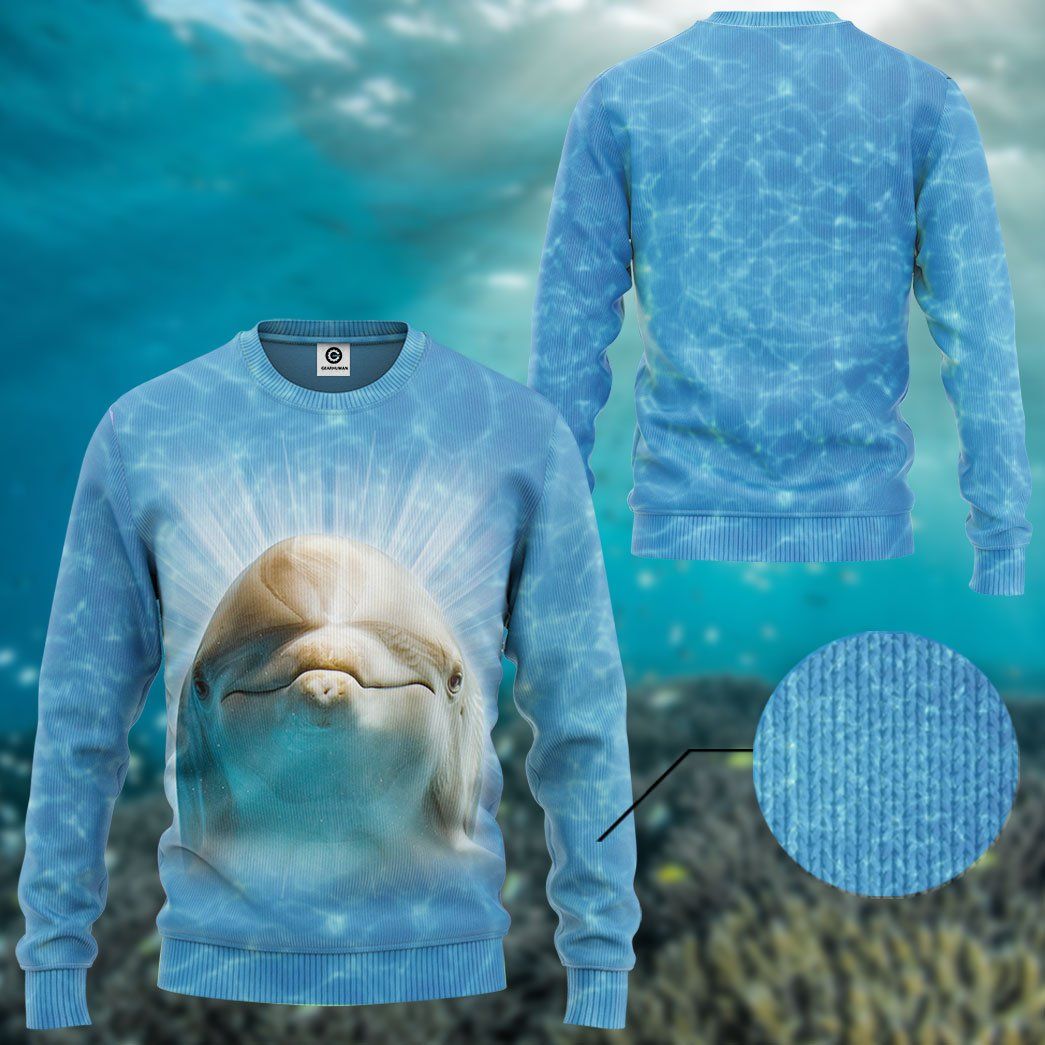 Gearhumans 3D Dolphin Custom Tshirt Hoodie Apparel GW02062128 3D Apparel 