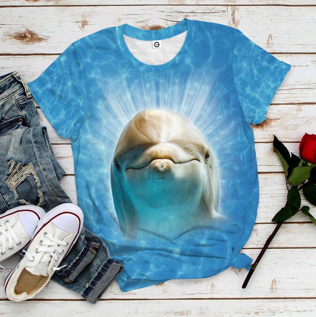 Gearhumans 3D Dolphin Custom Tshirt Hoodie Apparel GW02062128 3D Apparel 