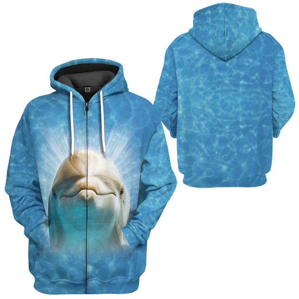 Gearhumans 3D Dolphin Custom Tshirt Hoodie Apparel GW02062128 3D Apparel 