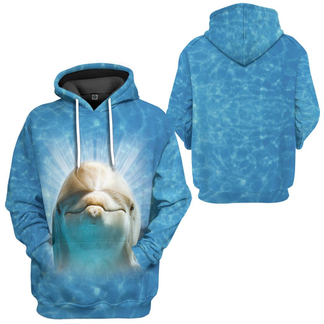 Gearhumans 3D Dolphin Custom Tshirt Hoodie Apparel GW02062128 3D Apparel 