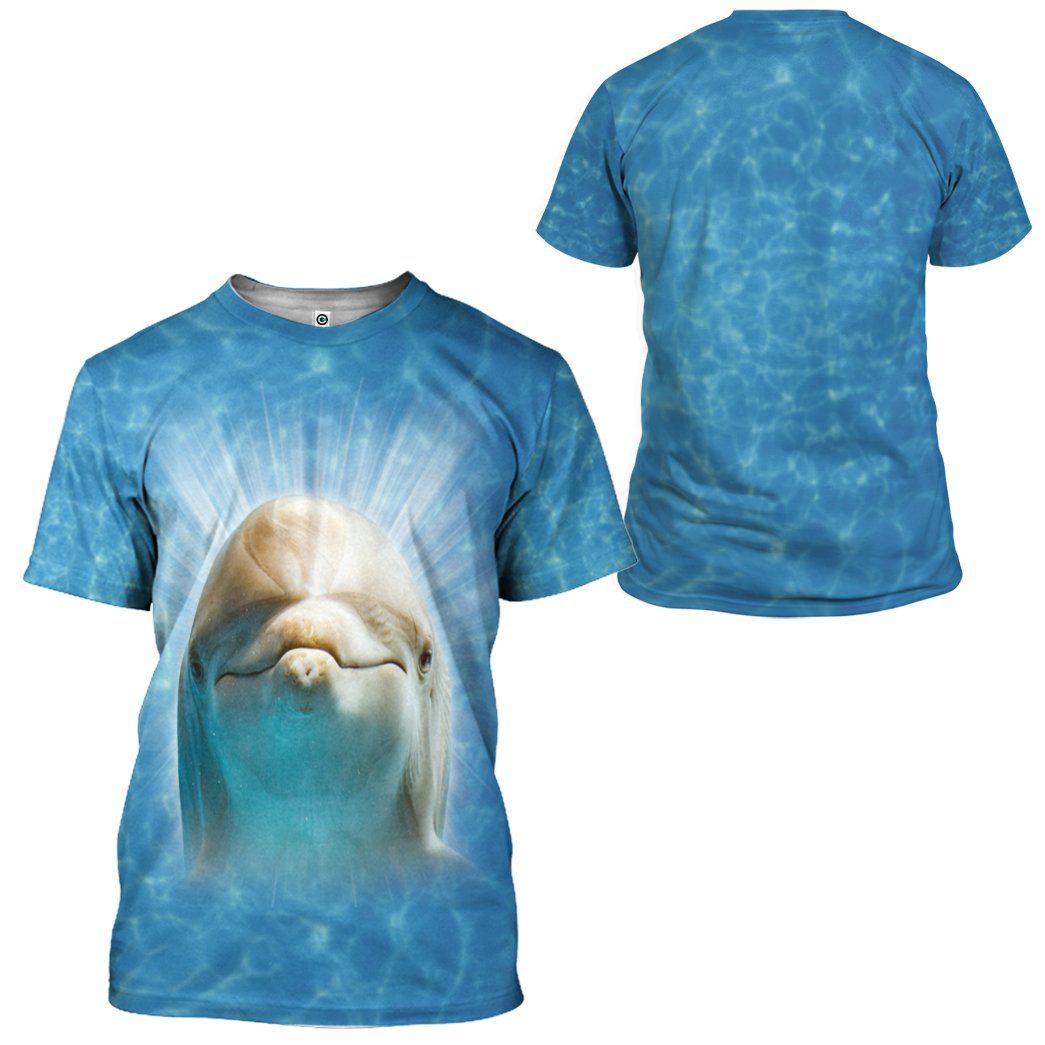 Gearhumans 3D Dolphin Custom Tshirt Hoodie Apparel GW02062128 3D Apparel 