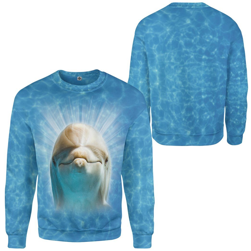 Gearhumans 3D Dolphin Custom Tshirt Hoodie Apparel GW02062128 3D Apparel 