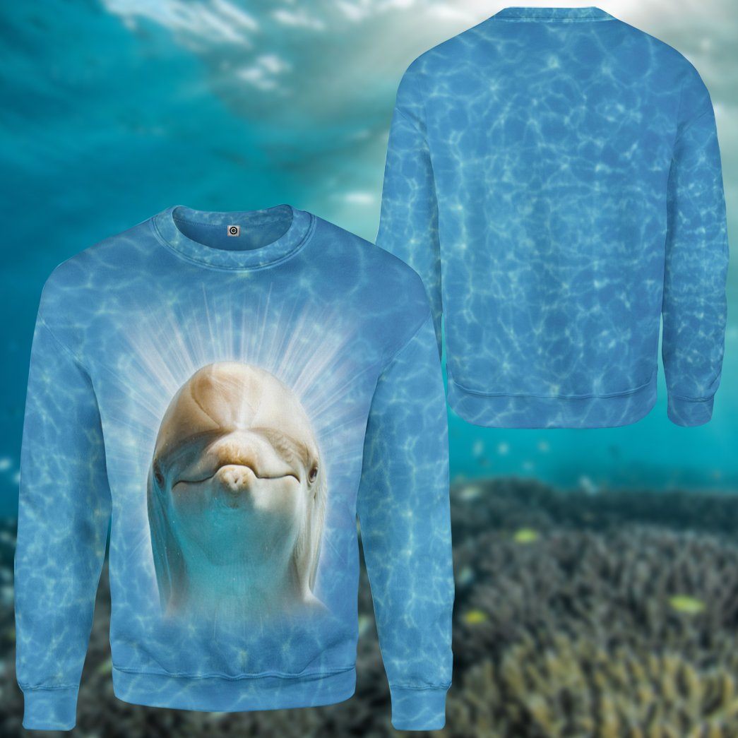 Gearhumans 3D Dolphin Custom Tshirt Hoodie Apparel GW02062128 3D Apparel 