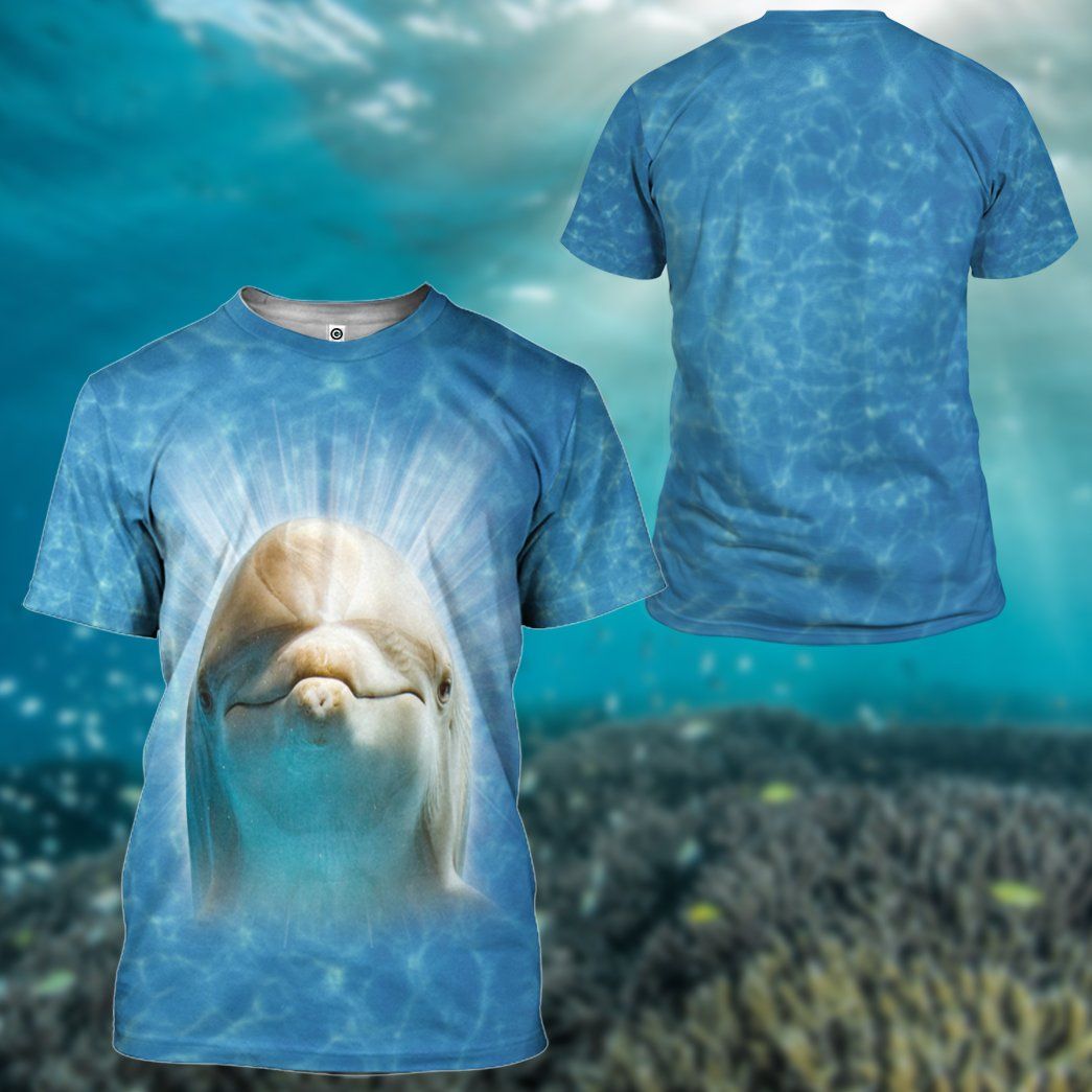 Gearhumans 3D Dolphin Custom Tshirt Hoodie Apparel GW02062128 3D Apparel 