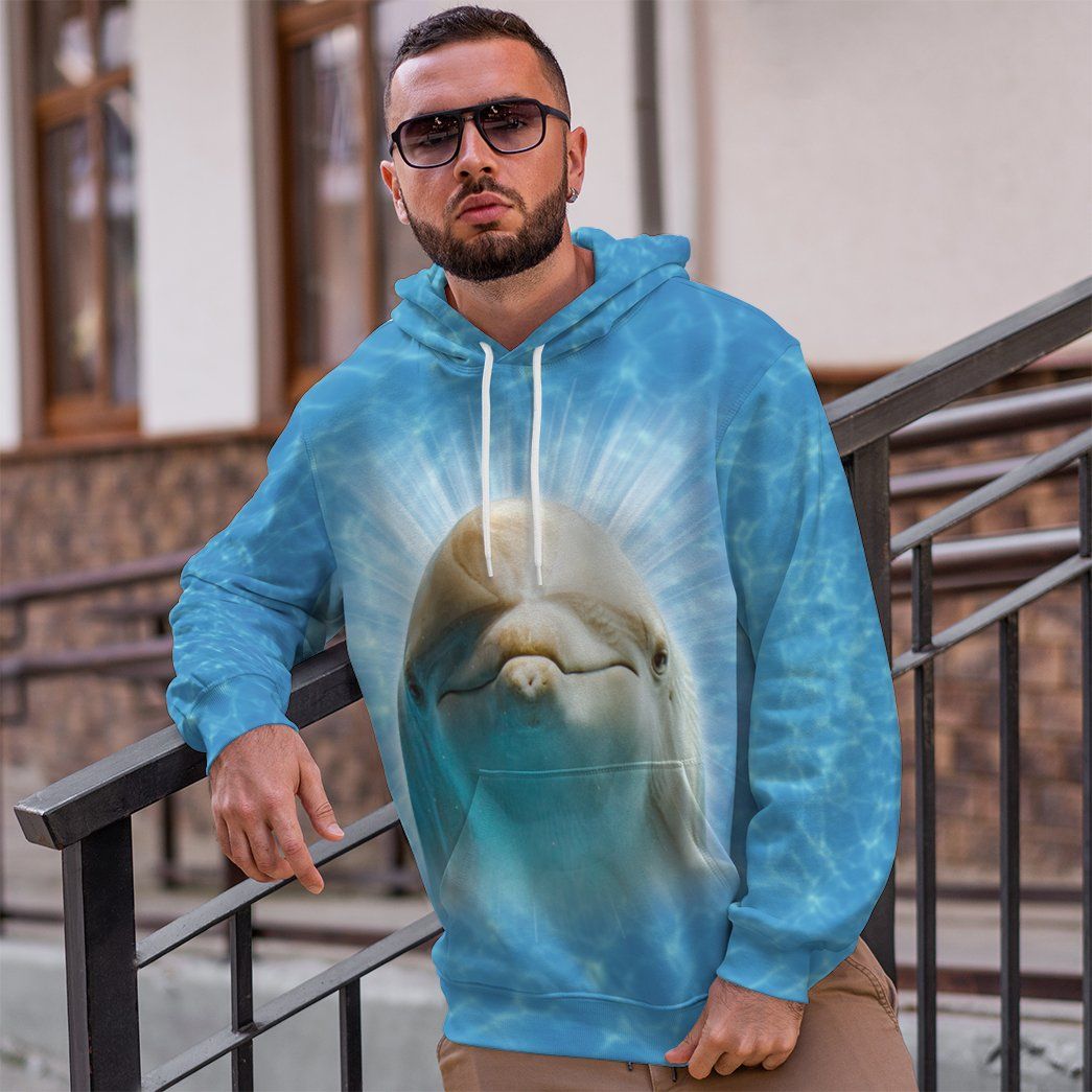 Gearhumans 3D Dolphin Custom Tshirt Hoodie Apparel GW02062128 3D Apparel 