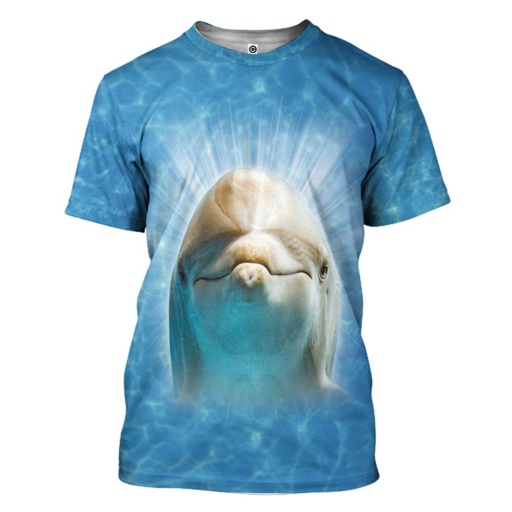 Gearhumans 3D Dolphin Custom Tshirt Hoodie Apparel GW02062128 3D Apparel T-Shirt S 