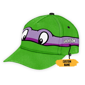 Gearhumans 3D Donatello TMNT Custom Name Classic Cap