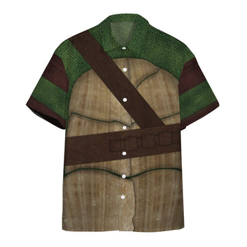 Gearhumans 3D Donatello TMNT Don Donnie Hawaii Shirt ZB26039 Hawai Shirt Short Sleeve Shirt S 