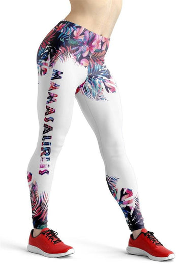 Gearhumans 3D Dont Mess With Mamasaurus Mothers Day Gift Custom Legging