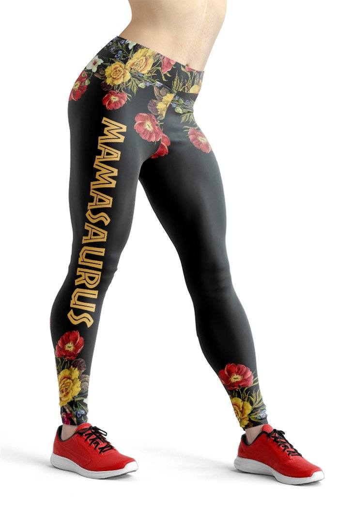 Gearhumans 3D Dont Mess With Mamasaurus Mothers Day Gift Custom Legging GW08042 Leggings