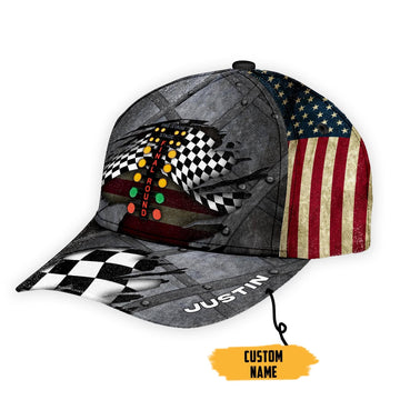 Gearhumans 3D Drag Racing Custom Name Cap GW050415 Cap Cap