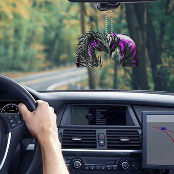 Gearhumans 3D Dragon And Wolf Car Hanging