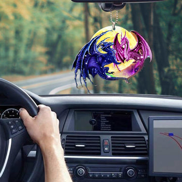 Gearhumans 3D Dragon Heart Car Hanging