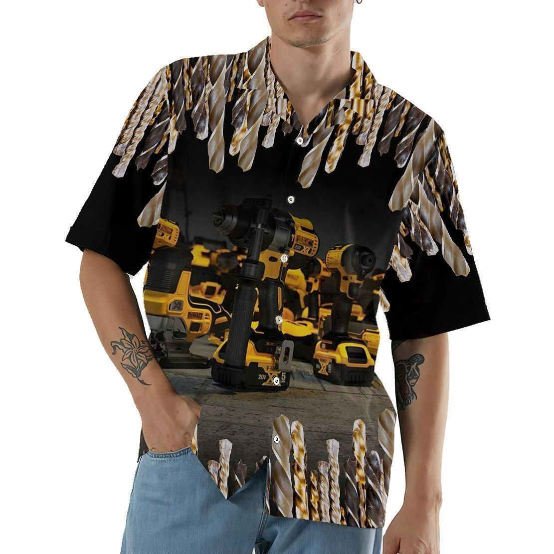 Gearhumans 3D Drill Hawaii Shirt ZZ09042 Hawai Shirt 