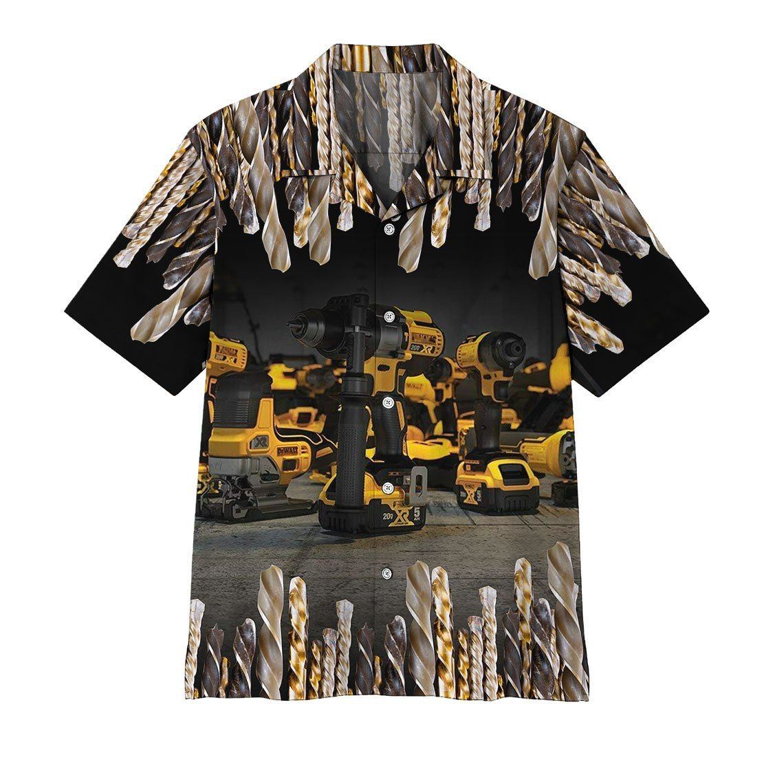 Gearhumans 3D Drill Hawaii Shirt ZZ09042 Hawai Shirt Short Sleeve Shirt S 