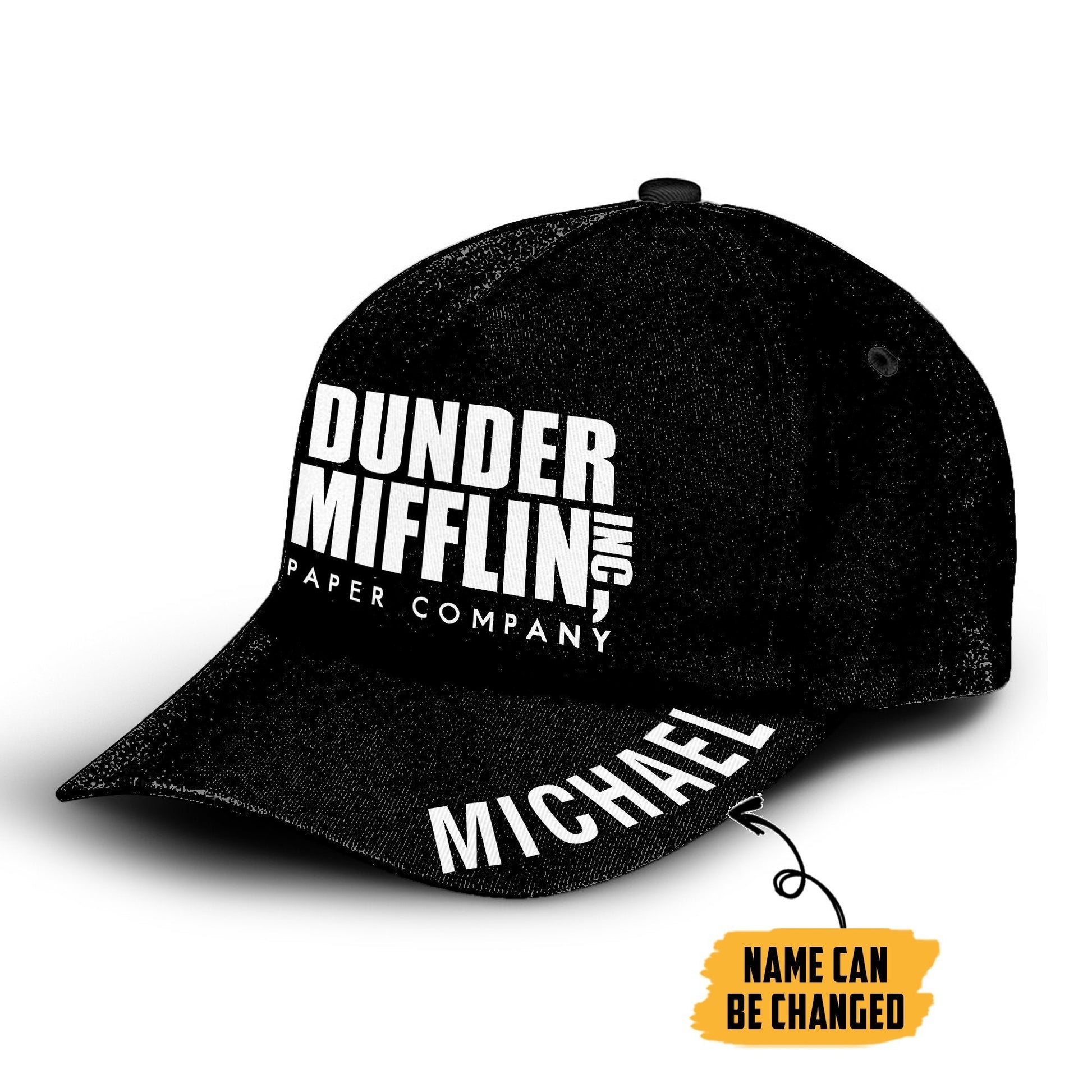 Gearhumans 3D Dunder Mifflin Paper Company Custom Name Classic Cap GW12043 Cap