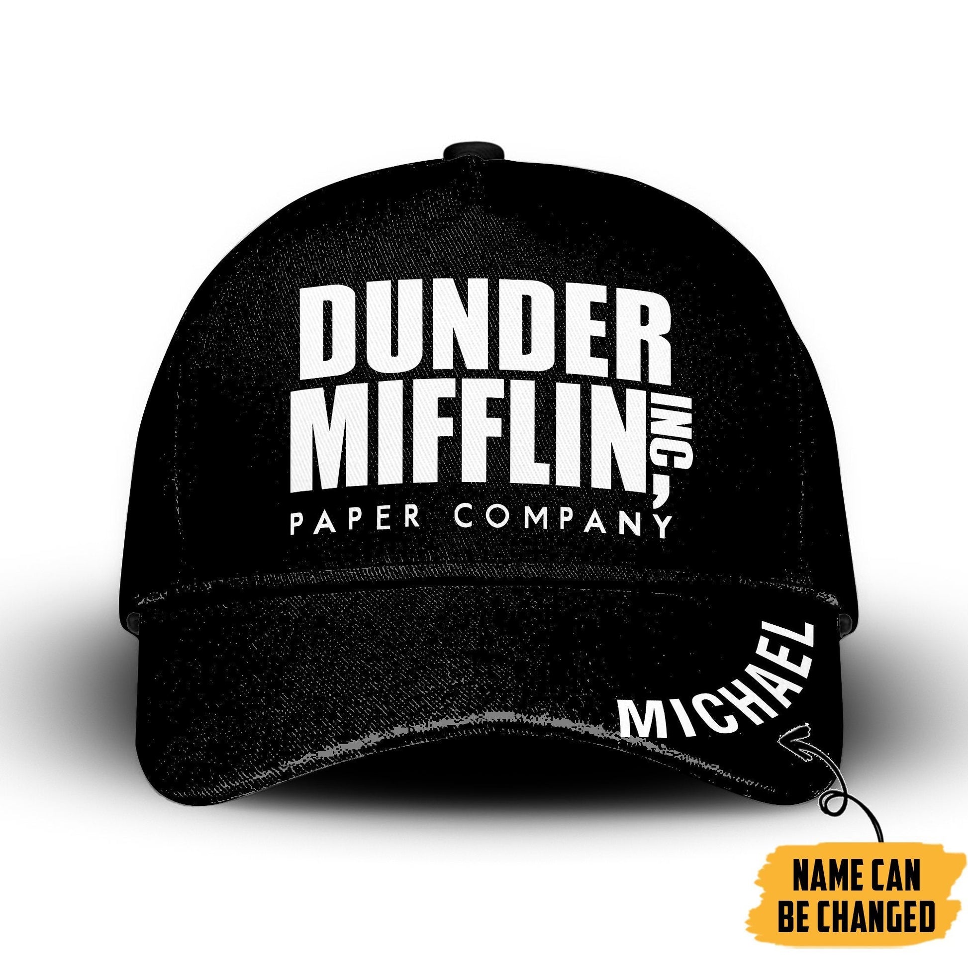 Gearhumans 3D Dunder Mifflin Paper Company Custom Name Classic Cap GW12043 Cap Cap