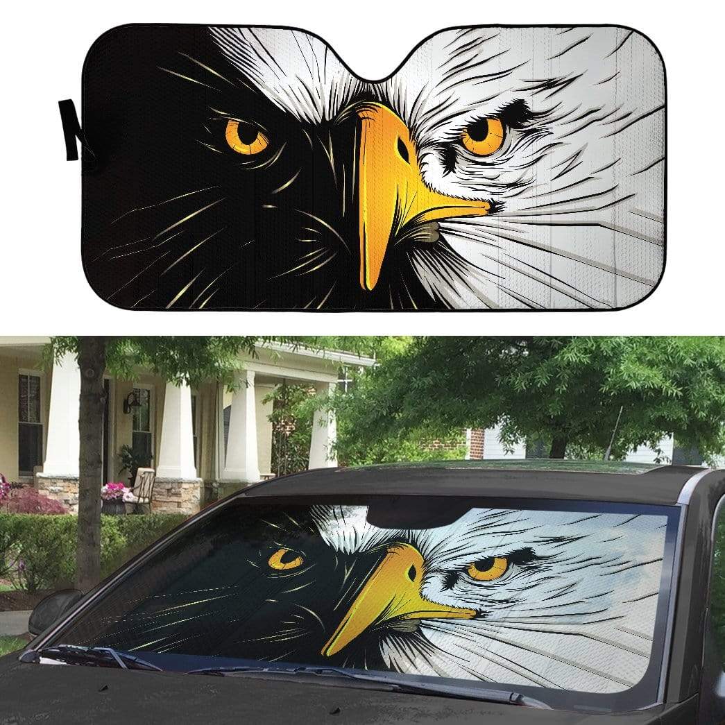 gearhumans 3D Eagle Custom Car Auto Sunshade GV14051 Auto Sunshade 