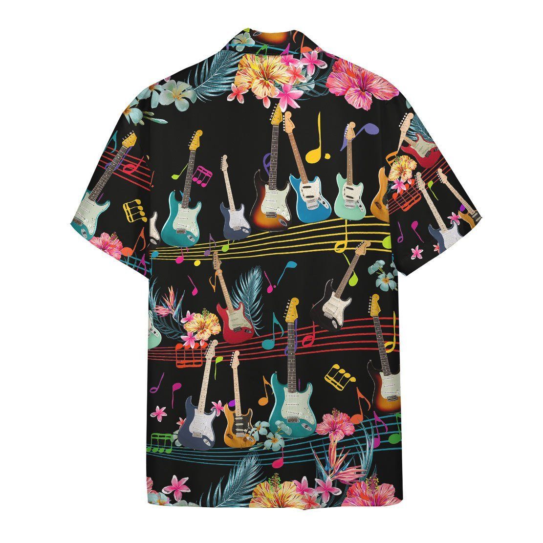 Gearhumans 3D Electric Guitar Hawaii Shirt ZZ13042 Hawai Shirt 