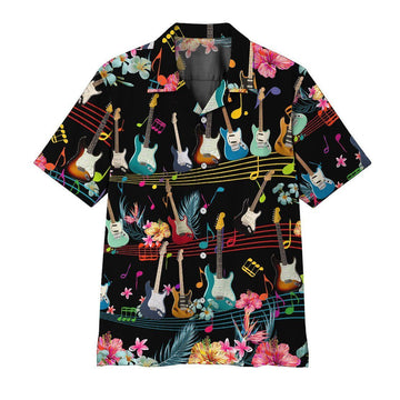 Gearhumans 3D Electric Guitar Hawaii Shirt