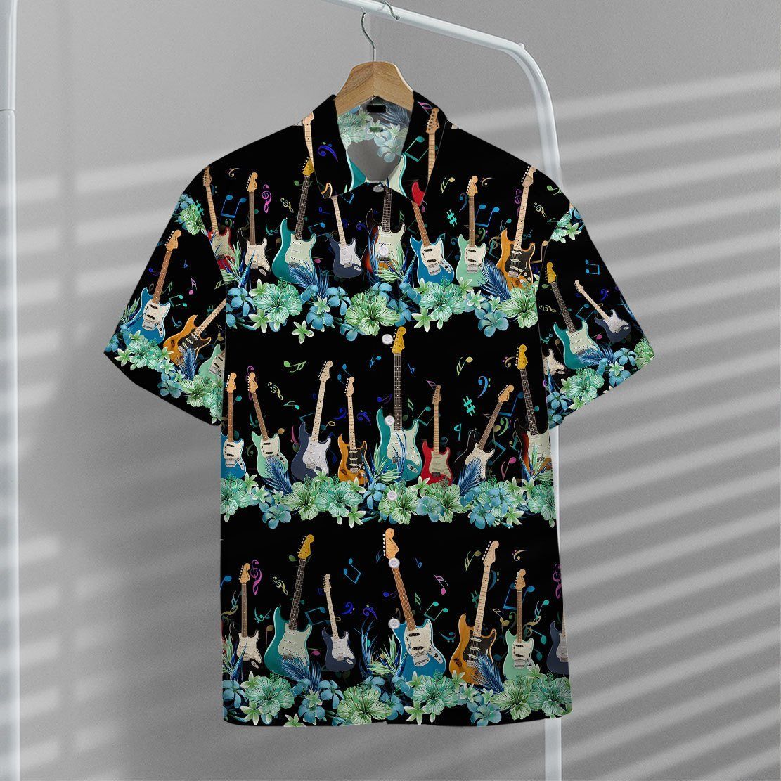 Gearhumans 3D Electric Guitar Hawaii Shirt ZZ13044 Hawai Shirt 