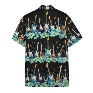 Gearhumans 3D Electric Guitar Hawaii Shirt