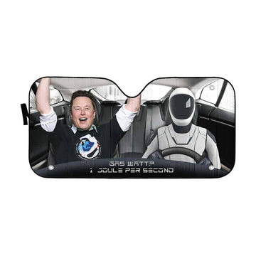 Gearhumans 3D Elon Musk Custom Car Auto Sunshade