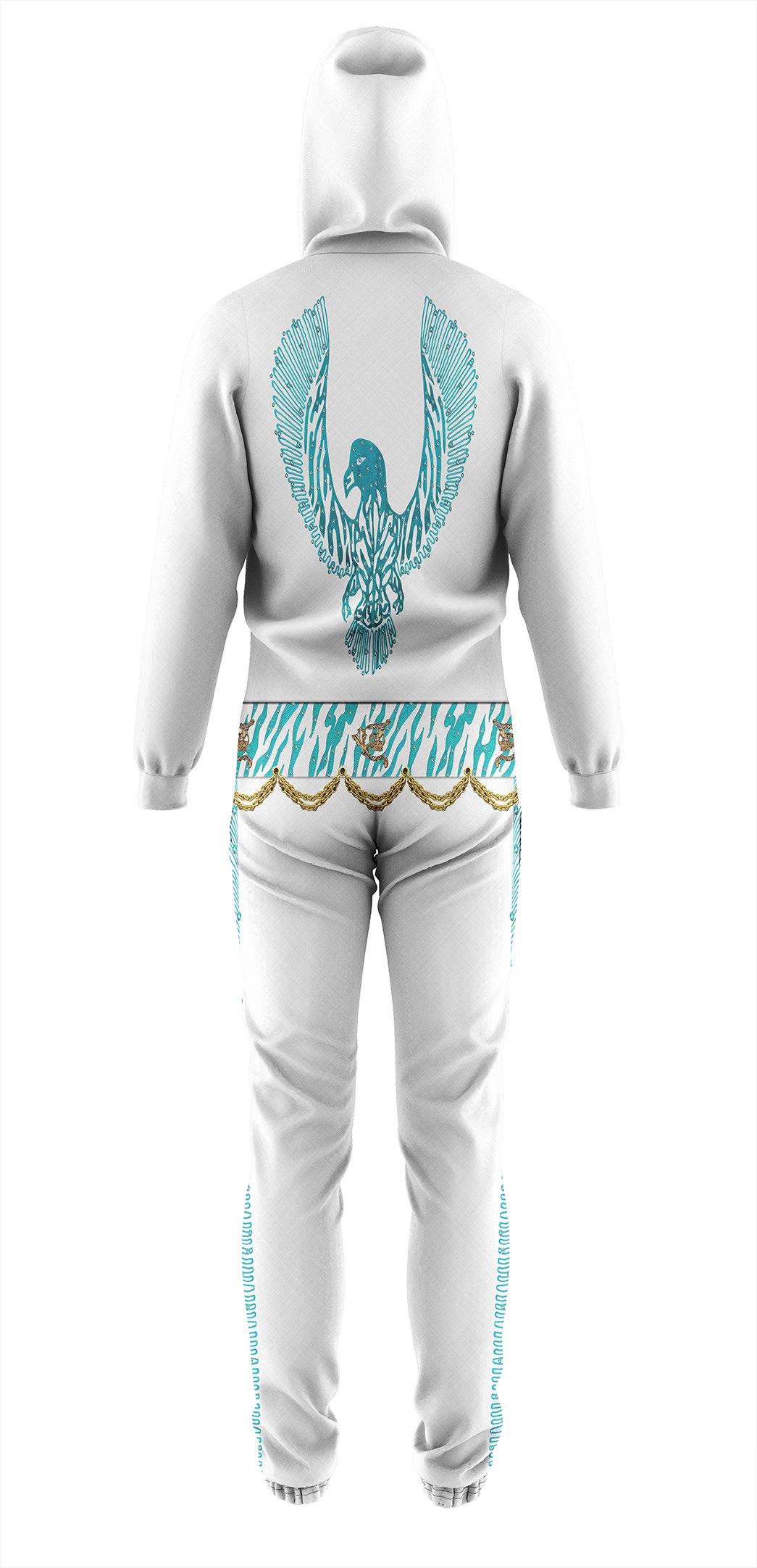 Gearhumans 3D ELV PRL Phoenix Turquoise Custom Jumpsuit GW15062114 Jumpsuit 